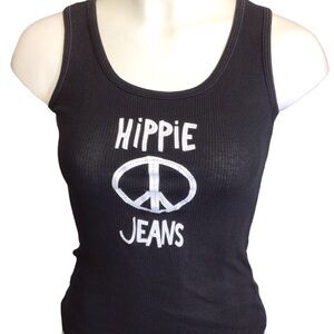 Hippie Jeans Black Tank Top